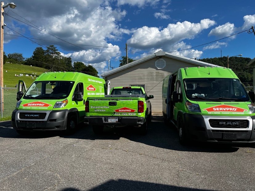 The calm “after” the storm.⛈ SERVPRO arrives on a flood loss to make it look like it never even happened. #Heretohelp