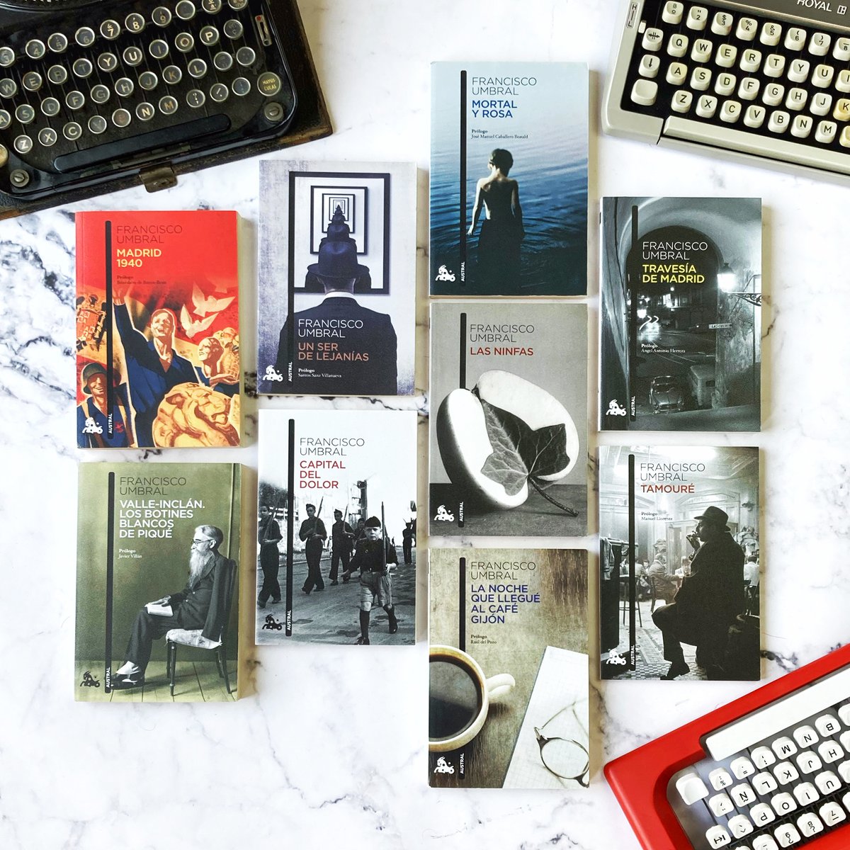 No queremos dejar pasar el día sin recordar la obra de Francisco Umbral en la efeméride de su fallecimiento. Uno de los mejores escritores y periodistas de su tiempo. #AustralContemporánea #FranciscoUmbral <a href="/FundacionUmbral/">FundacionUmbral</a> 

➡️ bit.ly/3R1xjkz