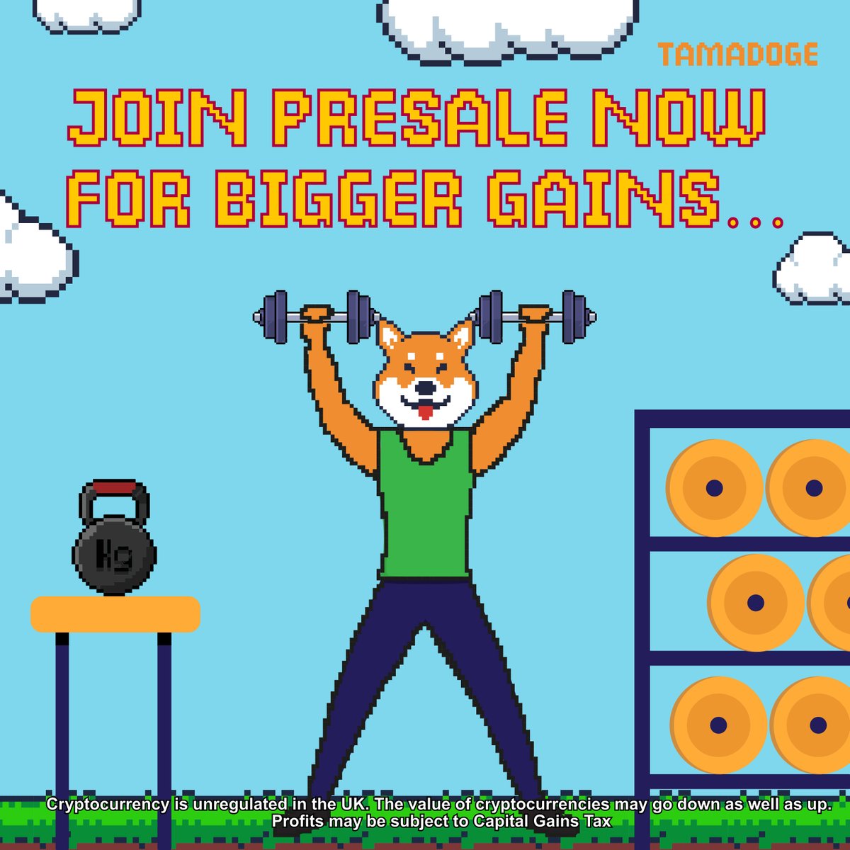 Want Bigger Gains Than This Gym Version Of #TAMADOGE? 💪

Join $TAMA Presale Now At bitesly.io/box_6321b9050a…

✅ Currently $0.0025 Cheaper Than The Next Stage ‼️ You Won't Get A Better Chance Than That! 😱