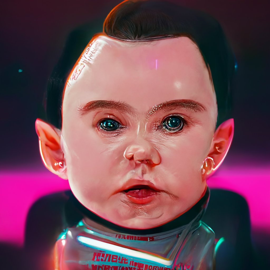 Majestic_Angels's tweet photo. Elon and grimes baby @elonmusk @Grimezsz 
-Ai generated picture
Owned by me, but 
NOT(yet🤔) in my NFT collection. https://t.co/hxqh5uXCxN