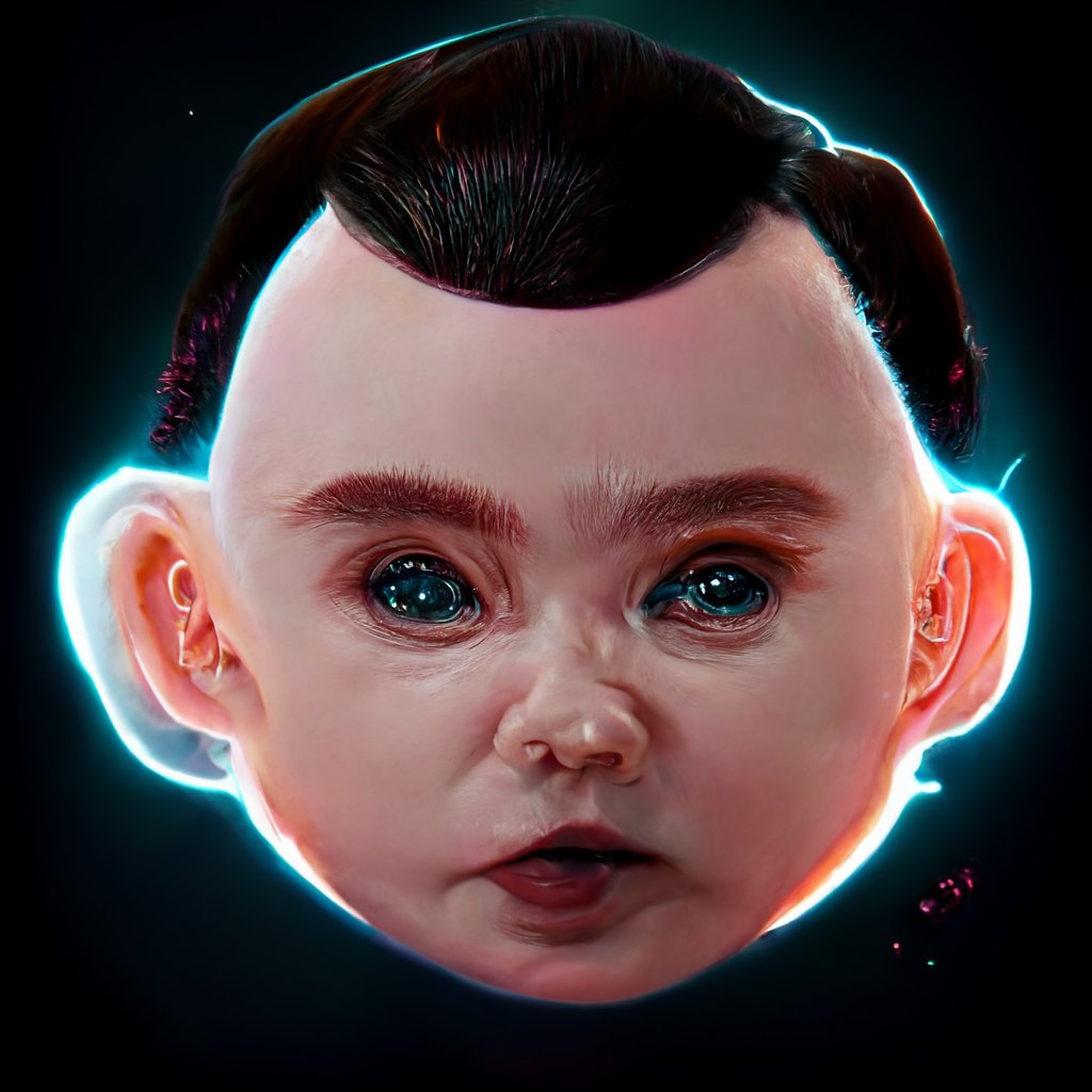 Majestic_Angels's tweet photo. Elon and grimes baby @elonmusk @Grimezsz 
-Ai generated picture
Owned by me, but 
NOT(yet🤔) in my NFT collection. https://t.co/hxqh5uXCxN