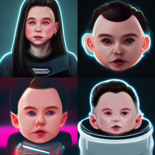 Majestic_Angels's tweet photo. Elon and grimes baby @elonmusk @Grimezsz 
-Ai generated picture
Owned by me, but 
NOT(yet🤔) in my NFT collection. https://t.co/hxqh5uXCxN