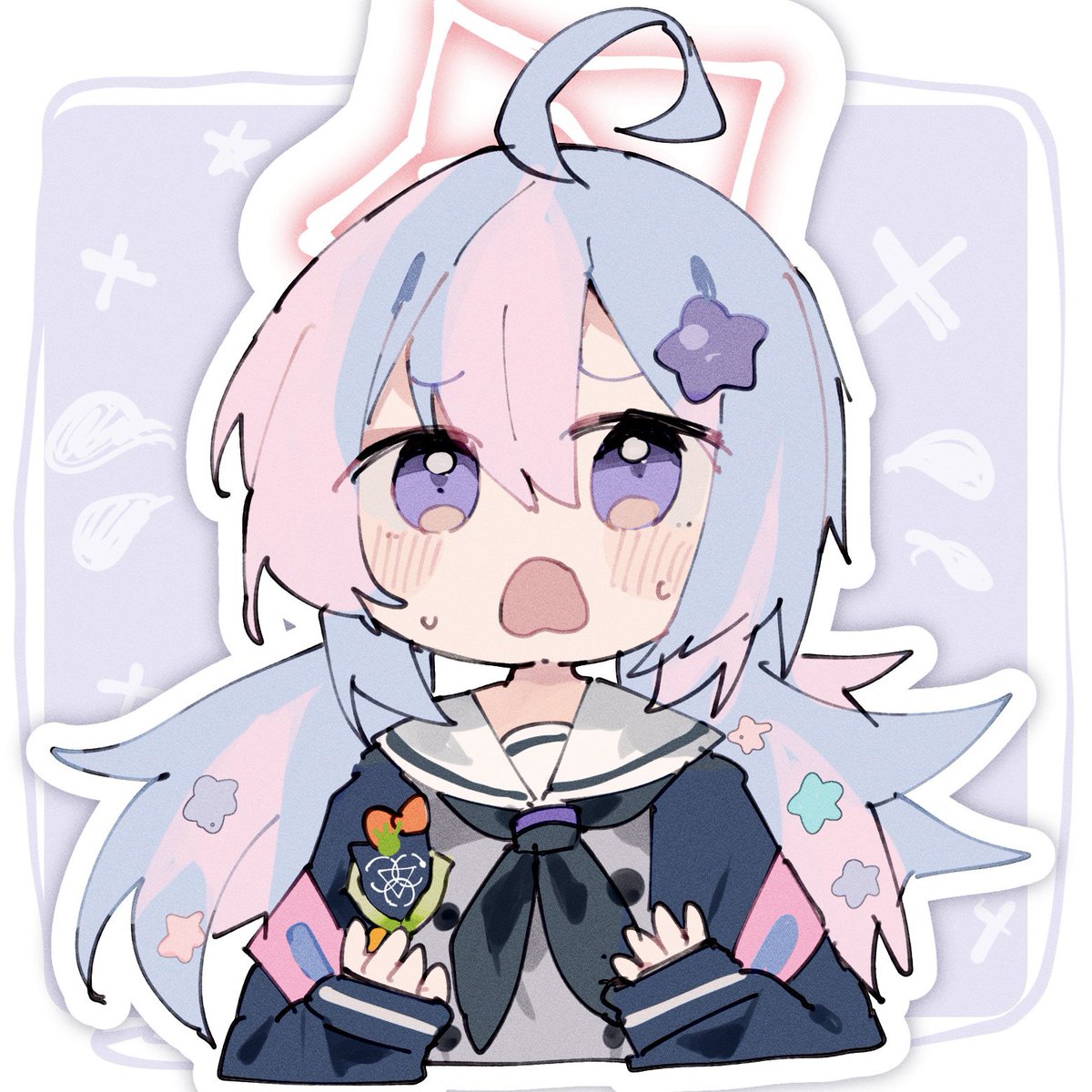 #今月描いた絵を晒そう
ブルアカ 