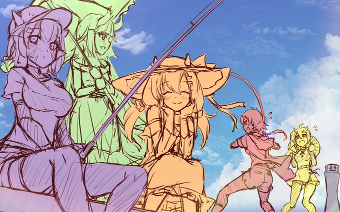 5周年ファンアートはこんな感じで行きます…(瀕死) 