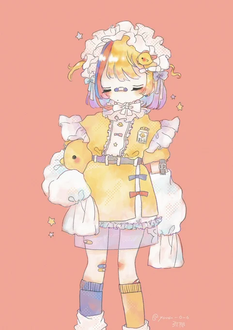 #来世は絵描き剣城まひるちゃんのFAですまひるちゃんに許可もらってオリジナル衣装で描かせていただきました 