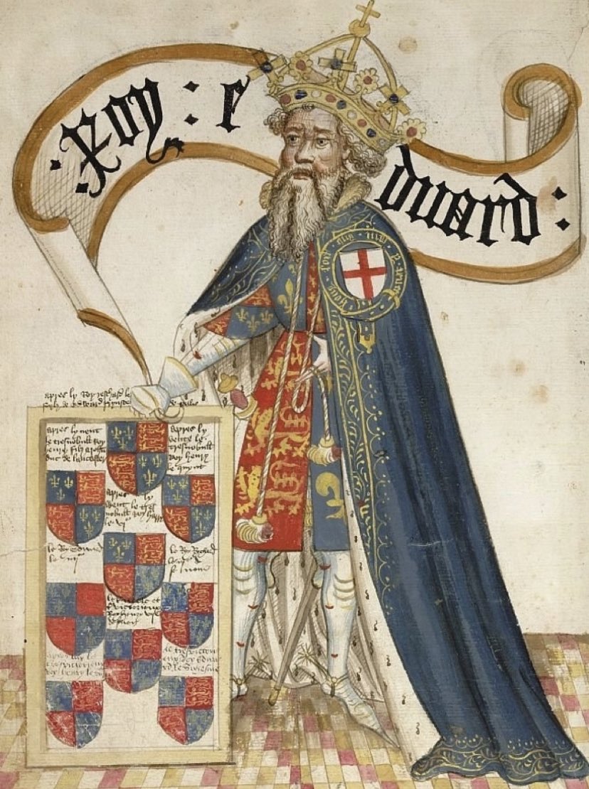 PassedPod's tweet photo. Coming tomorrow: The first subject of this mini-series, The Black Prince. Oldest son of Edward III (pictured here), his father’s heir, and greatest hope. 
*
*
*
 #edwardiii #france #england #brittany #hundredyearswar #warsoftheroses #passedpod #passed #usurp #succession #royalty https://t.co/HYYJef4hTf