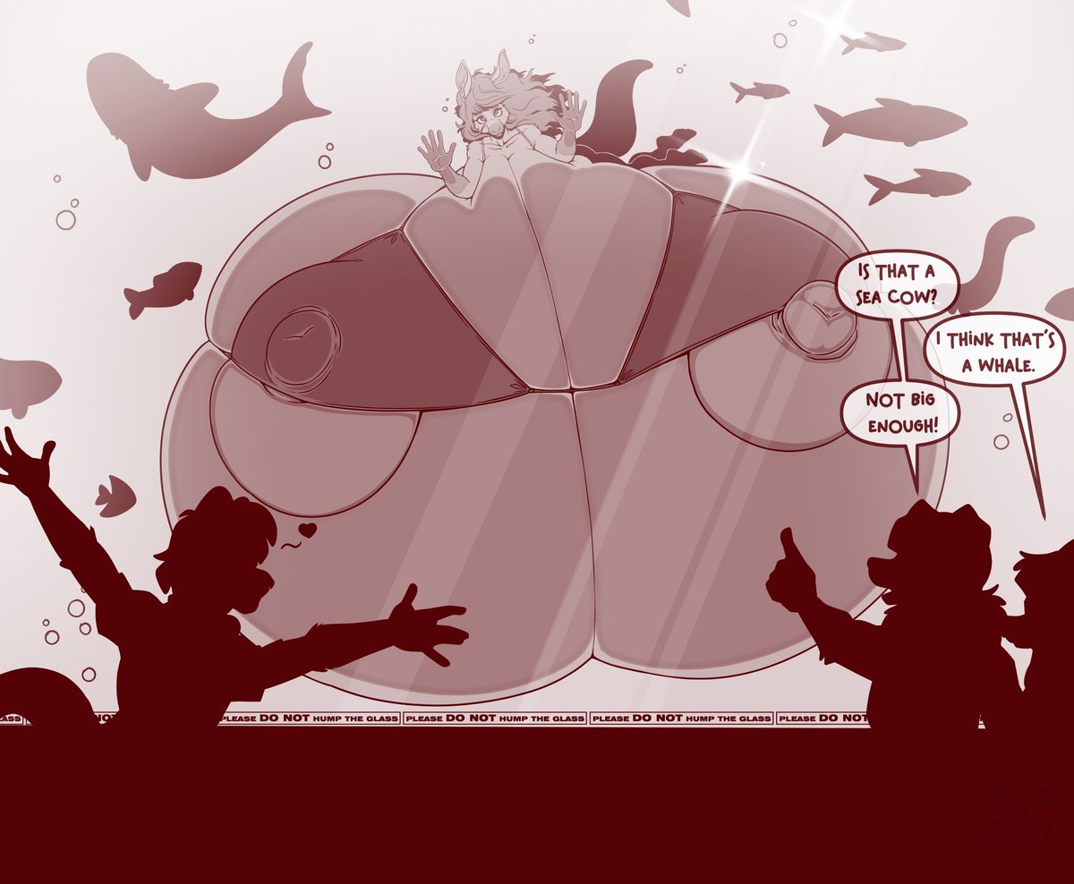 HyperFoxey's tweet photo. Drawing made for @TigerClawWI 
DO NOT HUMP THE GLASS! https://t.co/9xAAsQQhV4