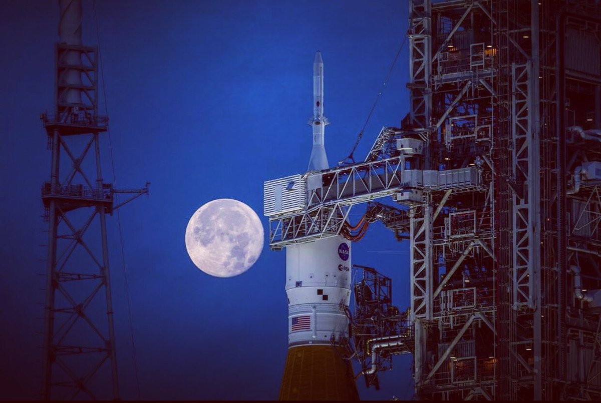 niasaspace's tweet photo. 1 day away for the test flight of Artemis I! #Artemis1 #nasa #esa

photo from @nasa https://t.co/Y6yqEr4EFx