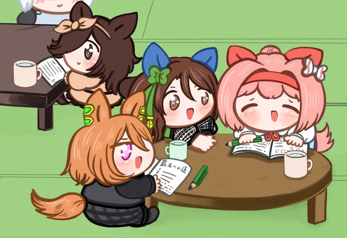 ウララちゃんとみんなのお勉強会 #ウマ娘 