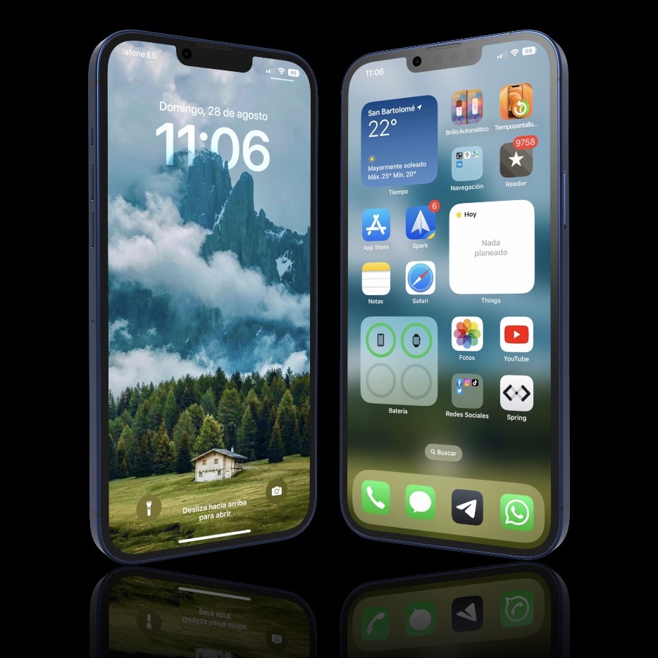 pedroreyvarela's tweet photo. Así llevo hoy el #wallpaper del #iPhone de #Apple con #iOS16Beta7 y el vuestro? https://t.co/U3ODCmR8Bw