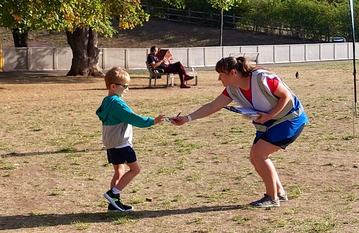 Burgessjuniors's tweet photo. Magic milestones! 🪄

Today we celebrated two half marathons from our super junior parkrunners! 💫 

We cheered on Petra for volunteering 💯 times, and Marcela for volunteering 50 times! Thank you both for everything you do for Burgess junior parkrun and @burgessparkrun 🧡 https://t.co/ZLdWVit56J