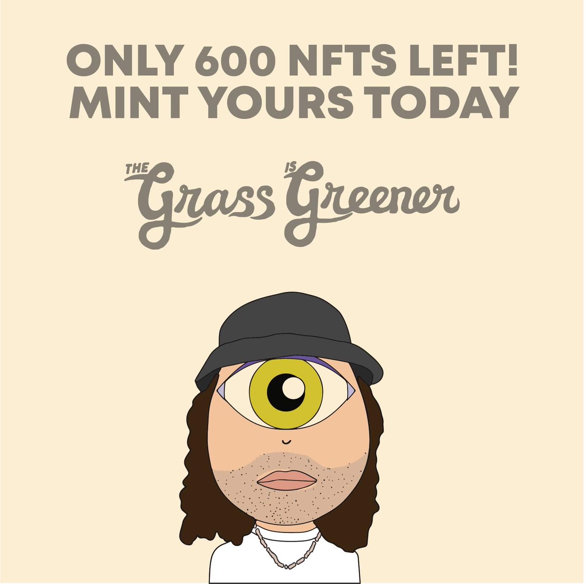 We are now only two months away from the grass is greener festival with only 600 NFTs left!! Rt and tag your friends we are giving away one NFT ticket 🎟 today 🎉🎉