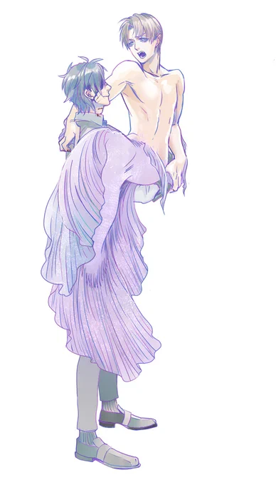 ※燭へし※らくがき乳首とへそが無い人魚べくん 