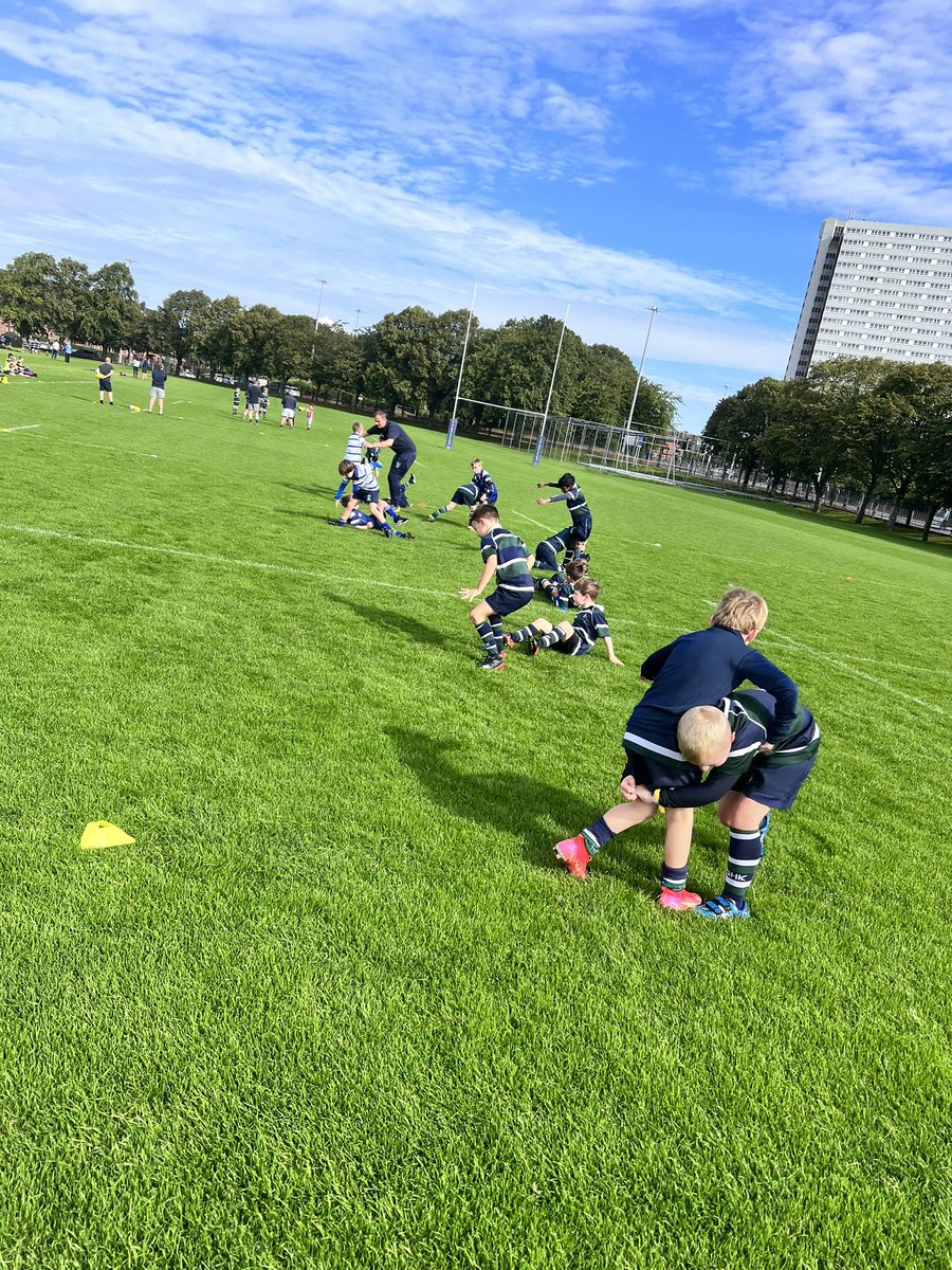 Our P4s had a fantastic second session getting to grips with all things tackling!