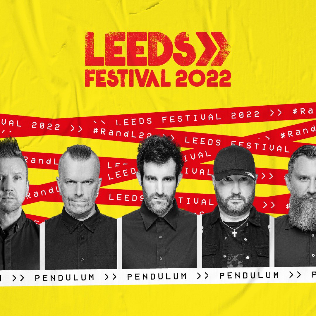 OfficialRandL's tweet photo. 🚨 JUST ANNOUNCED 🚨 

@Pendulum will be at the Dance Stage in Leeds at 7:05 today ‼️ #RandL22 https://t.co/1LU4CCDLFf