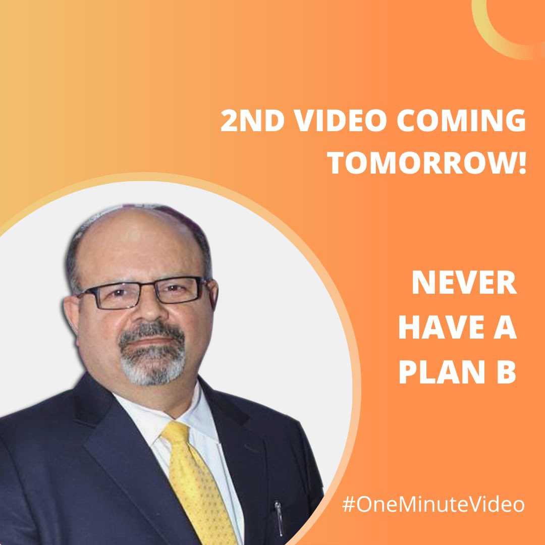Harrish_Bhatia's tweet photo. 1. Never have Plan B in your life - One Minute Management and Leadership Lesson
#motivation #leadershipthoughts #Oneminutemotivation #Instaggood #inspiration https://t.co/Usoecfh4I5