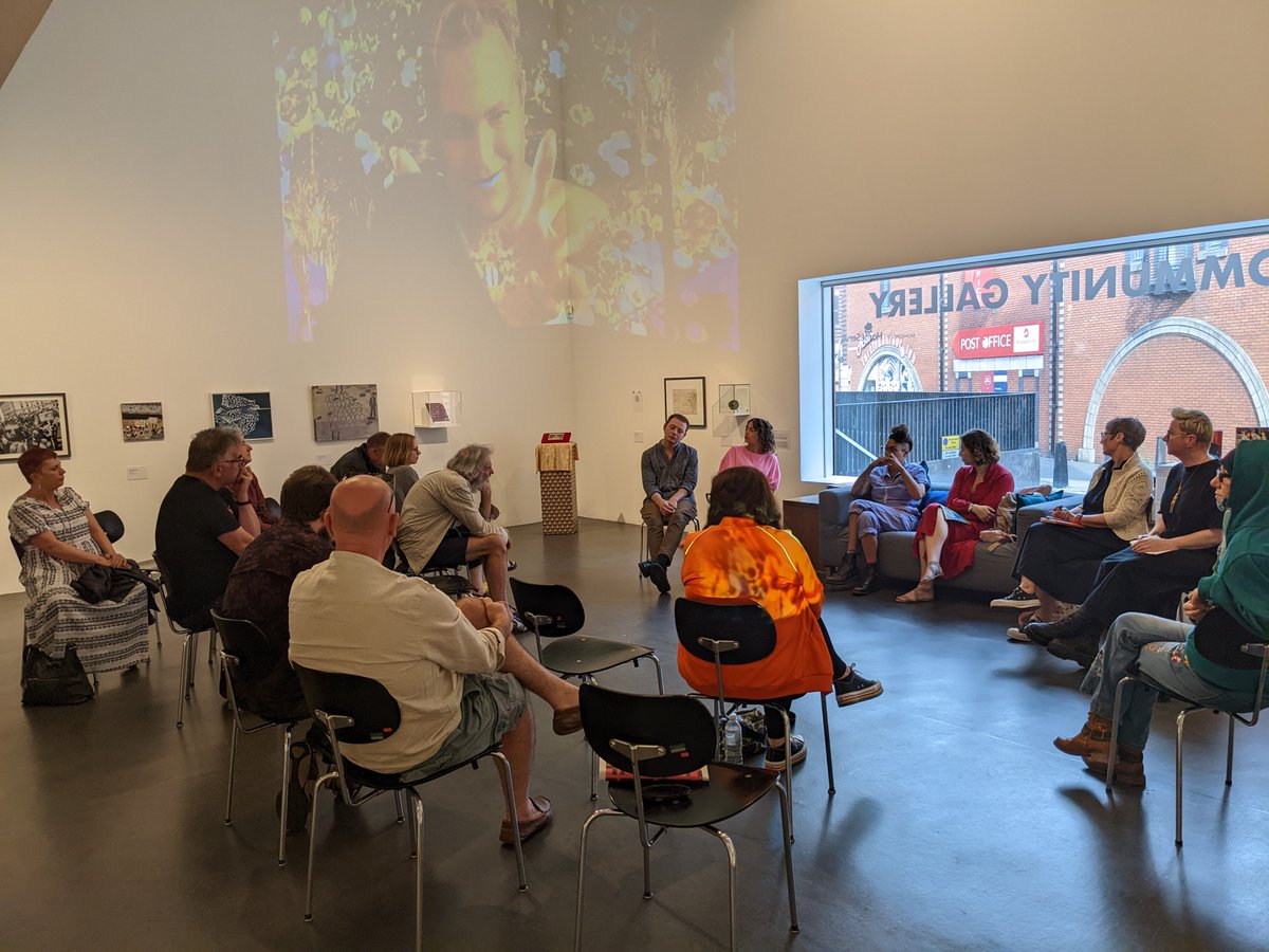JulieNAGWalsall's tweet photo. Thank You to everyone @newartgallery yesterday for our #HereAndQueer Pride events & close of #TwentyTwentyCollection It was wonderful to have our Roof Terrace activated by @AlexCBillingham & talks with @jon_sleigh @TweetSherrie @yaz_agilah_hood @celestini62 Michael,Crow&Vincent https://t.co/MWB4n1WARH