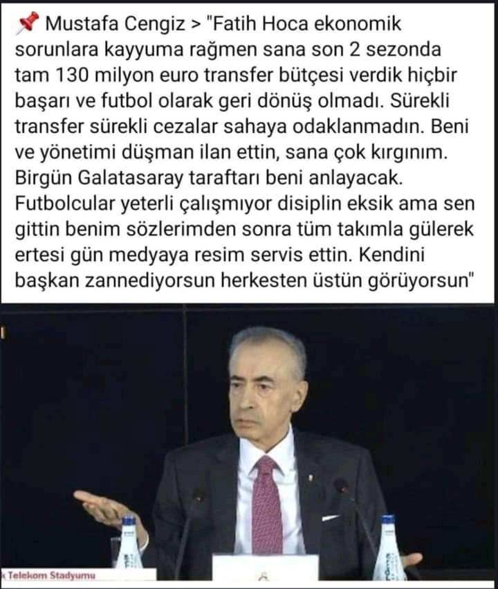 Mustafa Cengiz her zaman haklıydı