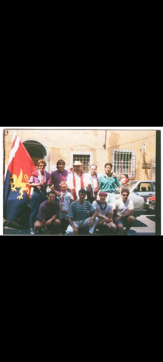 Androcle2's tweet photo. @sarahgarou @alegenoatw Pisa 1989 con Signorini e Caricola trovati prima della partita in giro per la città, giornata indimenticabile!! https://t.co/2Udaqrw4TU