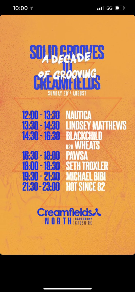CREAMFIELDS LETS GO! 😈