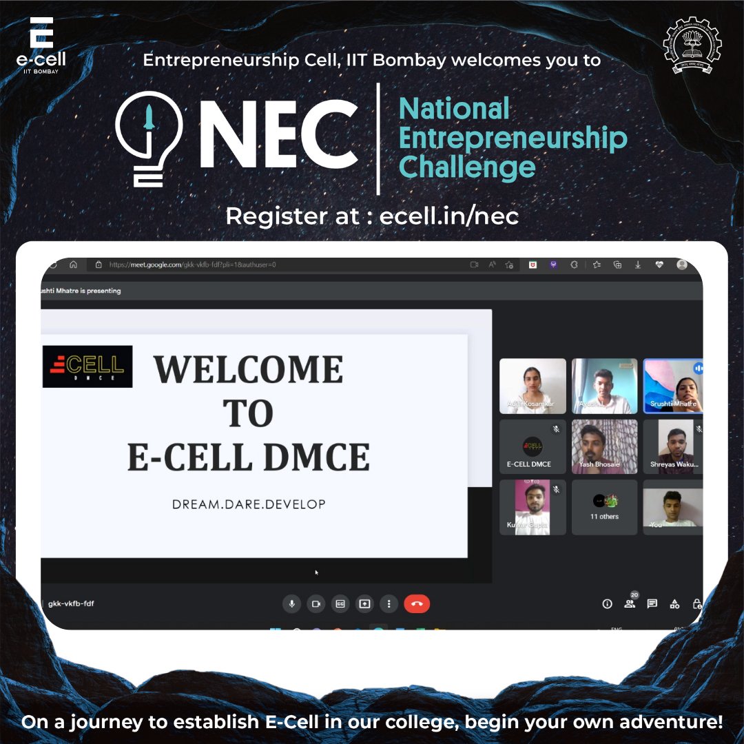 Ecell_DMCE's tweet photo. "Connections on the outside build connections on the inside." 

We all know the importance of connection in learning and development.💯

E-cell DMCE has started working together with full enthusiasm towards achieving success while ticking all the boxes on their way up!!!🌟
#ecell https://t.co/s9a5osYLFc
