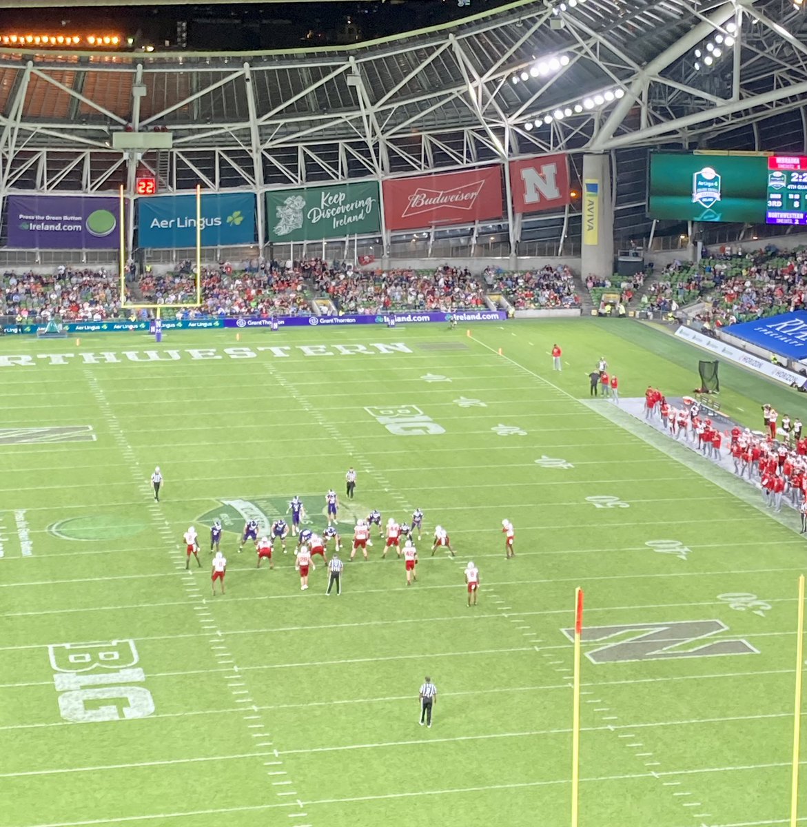 Ciarabira's tweet photo. Great game! @cfbireland 🏈🏈 @AVIVAStadium #lovedublin https://t.co/sW4gA2FrxE