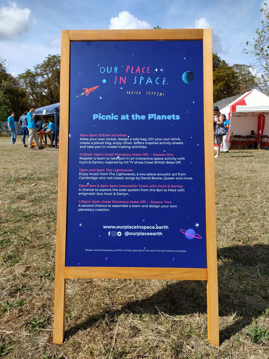 ourplaceearth's tweet photo. Mission control to ground control 👩🚀 we are ready for an EPIC day of events on #MidsummerCommon #Cambridge 🚀 Are YOU ready!?!
#OurPlaceInSpace https://t.co/MR3PDjf6lp