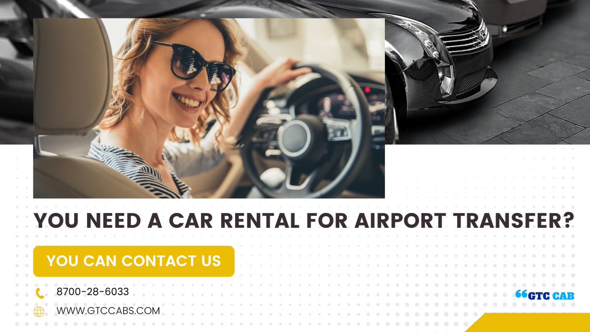 gtccabs's tweet photo. Top Airport Transportation Service In India at All Major Airports?
Book GTC Cabs for Airport Transportation in India at All Major Airports.
https://t.co/EOxw11DX7X
#airportcabs #airporttaxi #TwinTowers #INDvsPAK #AsiaCup #airporttransfer #outstationcab #OneWayCab #onewaytaxi https://t.co/qwsr6byXeL