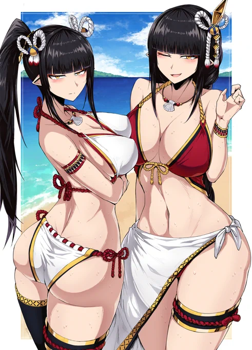水着ヒノエ&ミノト 