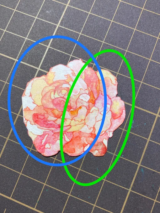 まずイラストを見て作り込むエリアを大きく分類します。ここでは右側の塊をAゾーン、左側の塊をBゾーンとし、それぞれのゾーンを頭の中で分解して、どう切り分けていくかを考えます。 