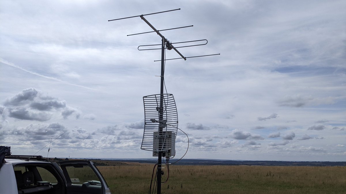 Out on Walbury Hill again on 6 cms. Quite a pleasant day for a change.