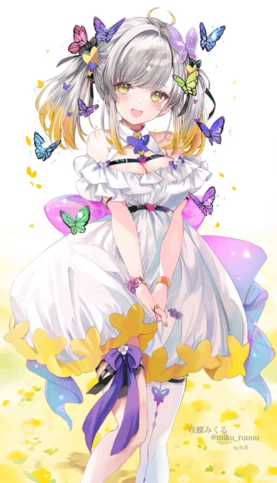 咲蝶みくる ちゃんのキャラデザイン担当しました。応援よろしくお願いします 