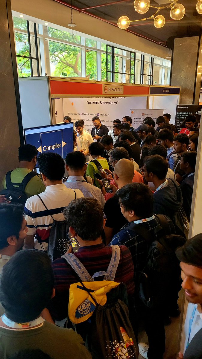 PrasadG193's tweet photo. People are really excited about #Bingo hosted by @infracloudio at #gopherconfindia #GCI22 https://t.co/frzFTK1IHN