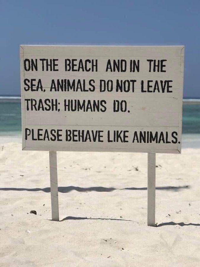 Please behave like animals.
#climatechange #saveenvironment #environnement #savesea #protectsea #wec