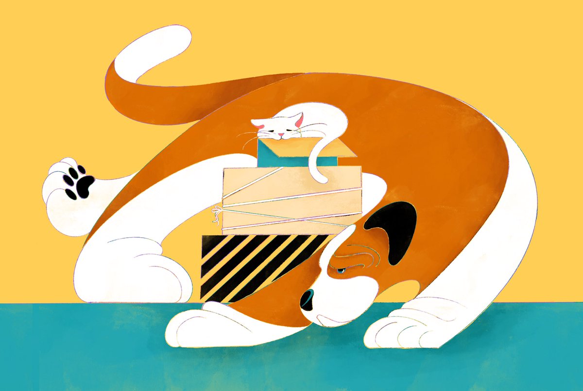 「何か匂うぞ。#illustration 」|こみひかるこ Illustrator_個展7月のイラスト