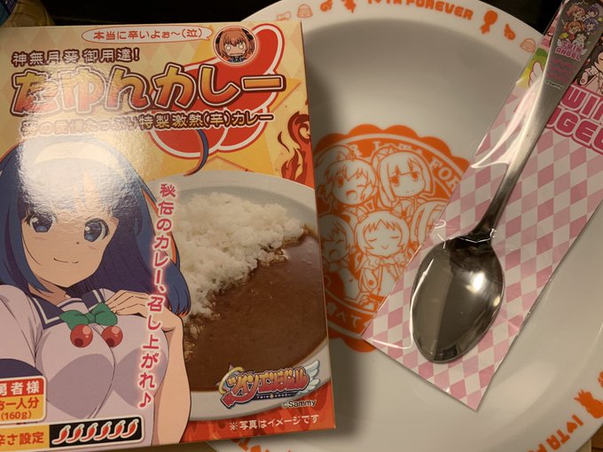 たゆんカレー届いたーお皿かわいい
あとポストカードでヴェイルとヌイ出たの良かった 