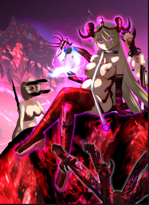 別枠のエロい敵キャラ。地獄の女王的な奴。なお、女王といっても「雌悪魔たちの王」であって、一般的な意味の女王ではないのです。とっても穏やかで心優しい方です。仲間には。エロいですね。 