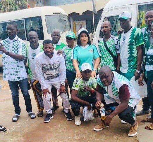 nfscglobal's tweet photo. We are set for today’s game 
Victory to our dear @ng_supereagles 

@thenffofficial @upeagles 

#nfsc #nfsctv #nfscglobal #nigeriafootballsupportersclub #upeagles #soarsupereagles #nigeria #ghana #victory https://t.co/07AdMuhlob