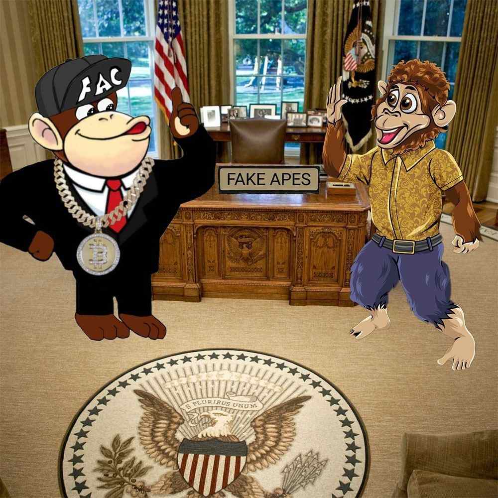 I've you send Ape #NFTs on #BTC #blockchain? We called them Fake Apes! <a href="/FakeApeCluB1/">Fake Ape CluB</a>