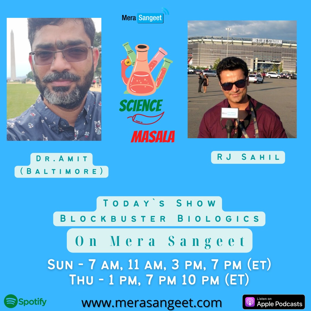 amitveer's tweet photo. Fascinating story of Biologics Invention rather Discovery! Join today at @merasangeet with @amitveer and @RjSaahil on #ScienceMasala #Biologics #Immunology #Humira #Enbrel #Centocor #antiTNF #Inflammation #Blockbuster https://t.co/1fNwxp1Da4