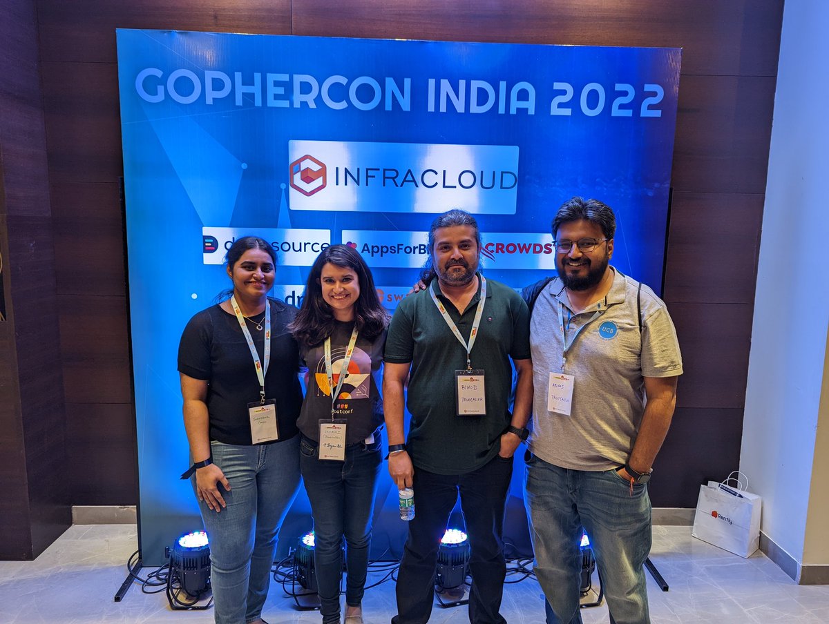 SayaniBh's tweet photo. Come say hi 👋 to the @Truecaller team at @GopherConIndia 
#gopherconfindia #GCI22 https://t.co/8vUWbZfCiC