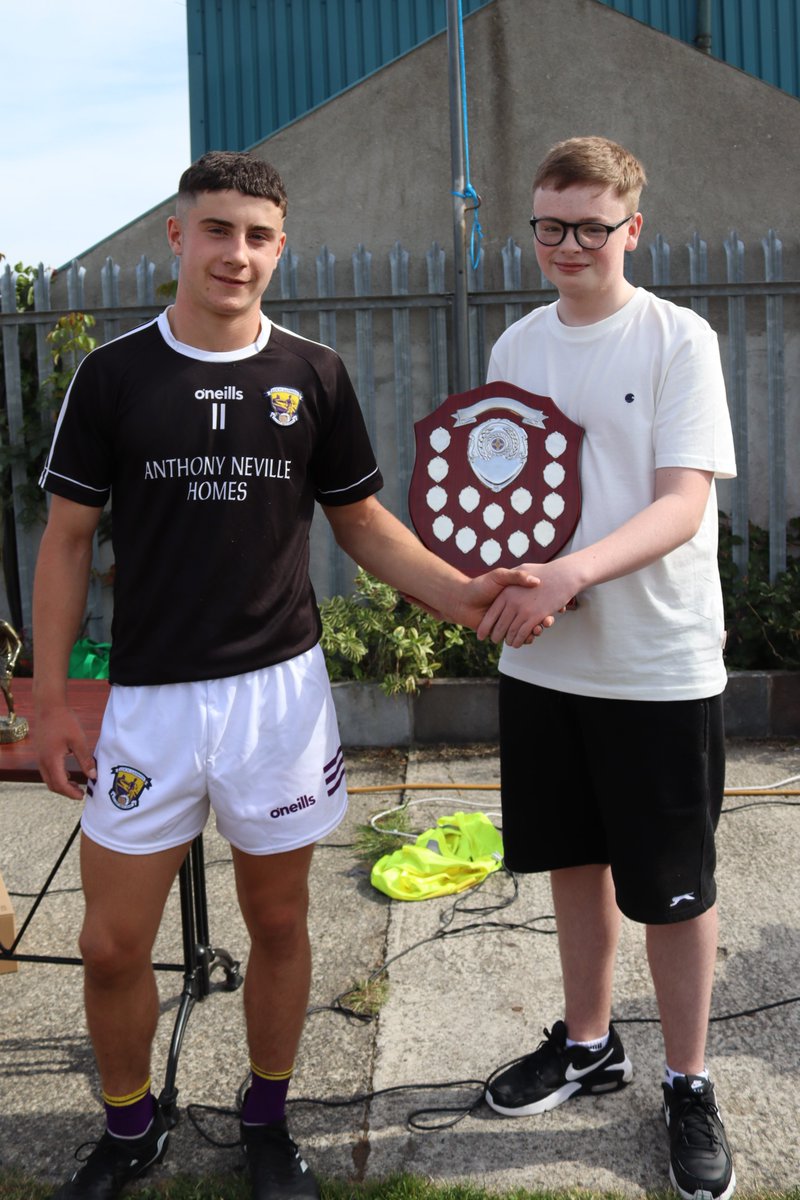 Presentation of the Tony Forristal Shield by  Ryan Forristal  to Wexford Captain Sean O Brien