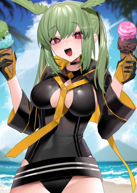 エルンちゃん緑髪赤目はいい文明#FGO 