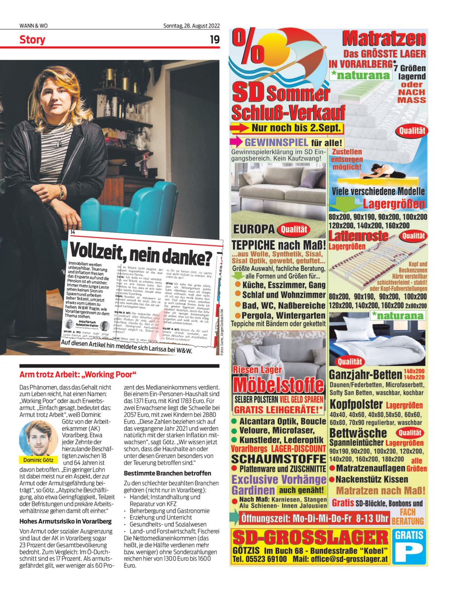 KHKindler's tweet photo. schaffaschaffa in #vorarlberg
▶️ wann&amp;wo gespräch von @a_foertsch mit friseurmeisterin larissa köb von https://t.co/eCzgZYhJSr wolfurt 
▶️ tw. löhne wie burgenland 
▶️ preise wie in der 🇨🇭

#workungpoor #vollzeit 
dominic götz @akvorarlberg https://t.co/r1nqY8Dn3m