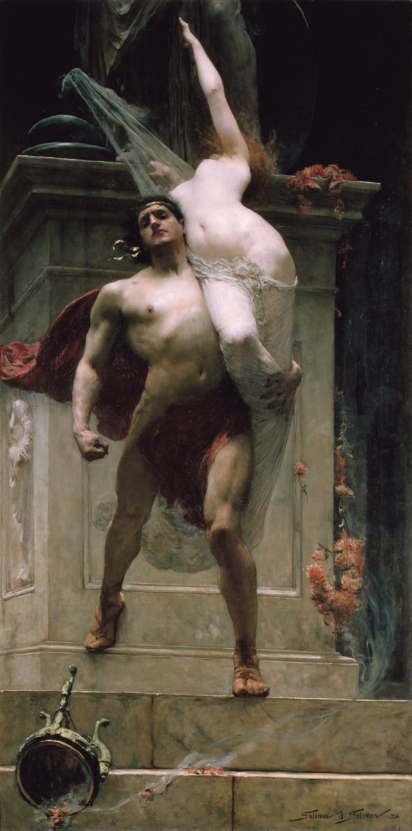 Art_Vanitas's tweet photo. "Ajax and Cassandra" by Solomon Joseph Solomon (1886). https://t.co/C5gZpCoqcG