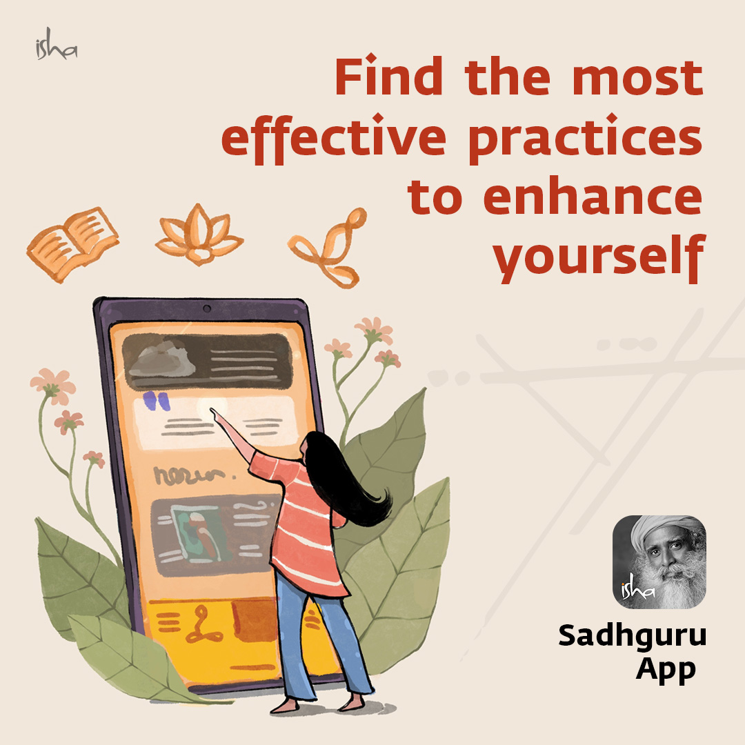ishafoundation's tweet photo. No matter the situation, you can tackle it effortlessly with the right tools at your disposal. Download the Sadhguru app and elevate your spiritual journey with transformative guided meditations and daily wisdom.
Download app: https://t.co/AlY0TH6aMe https://t.co/aRaxy5oMaE