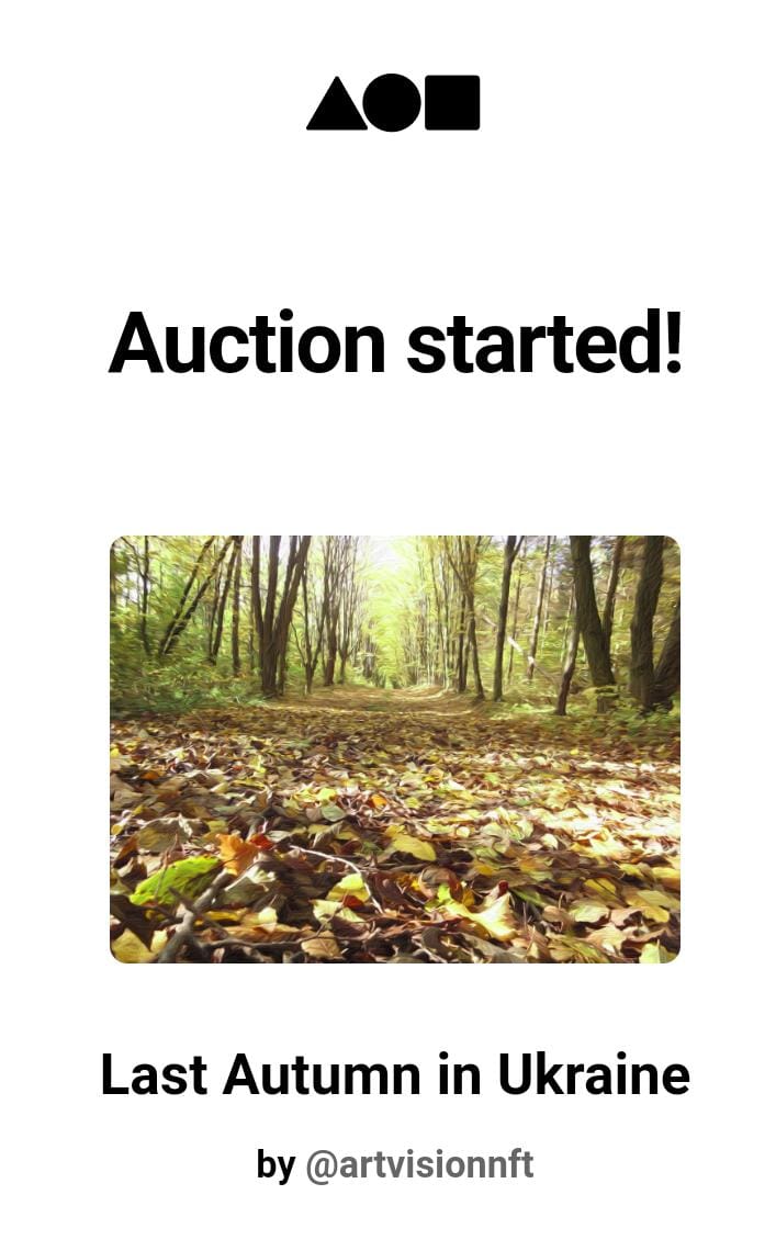 OMG! 🤯 An auction just started for my piece Last Autumn in Ukraine by the one and only legend <a href="/King_PRomulus/">King Romulus 🌐</a> 😍 

This art means a lot to me and you just made my day! It couldn't start better than it! Thank you so much! 🥹🤗

🔄RTs are truly appreciated! 🙏