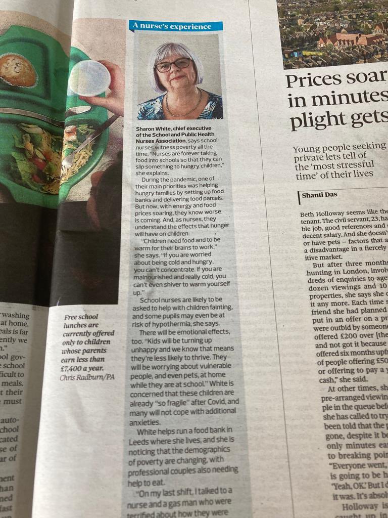 SharonWhiteOBE's tweet image. Grt 2c recognition critical role of school nurses in supporting #foodpoverty. Not new but dire &amp;amp; worrying increase demanding our depleted services @kennygibsonnhs @WeSchoolNurses @jimmcmanusph @LGAWellbeing  @LindsayGrahamUK @AnnaFazack1 @ajjolley @RealGeoffBarton @PaulWhiteman6