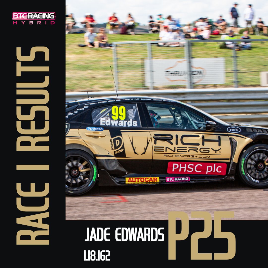 onemotorsport_'s tweet photo. THRUXTON RACE 1 RESULTS ๐
After contact from the start itโs a P13 finish for @cooksport, @jasonplato follows behind finishing P14, and P25 for @JadeEdwards9.
Race 2 starts at 14:35 live on ITV4 ๐บ
#btcc #wearebtc #btcracing #joshcook #jasonplato #jadeedwards https://t.co/BIQNRdeWkW