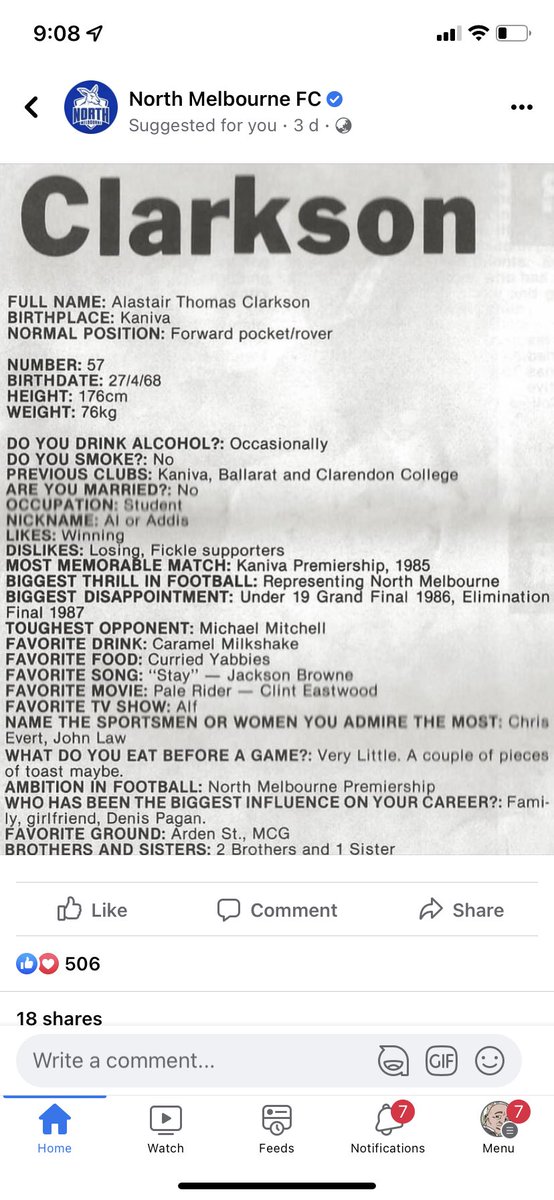 FraserDan11's tweet photo. @2Guys1CupAFL surely someone has sent you this by now? I’m guessing this #pocketprofile is from 1988 https://t.co/OIwCugFIbO